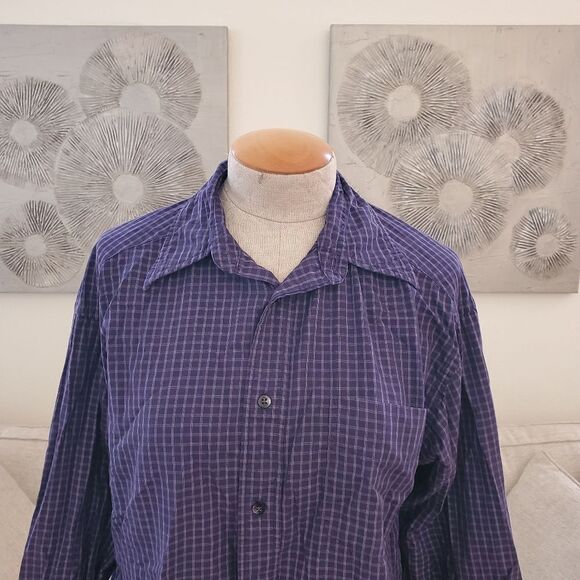 Banana Republic Long Sleeve Button Front Classic Fit Shirt Size Med - Picture 2 of 10